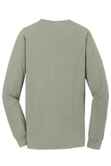 Port & Company Men's Beach Wash Garment-Dyed Long Sleeve Pocket Tee Mens Apparel Shirts & Tops