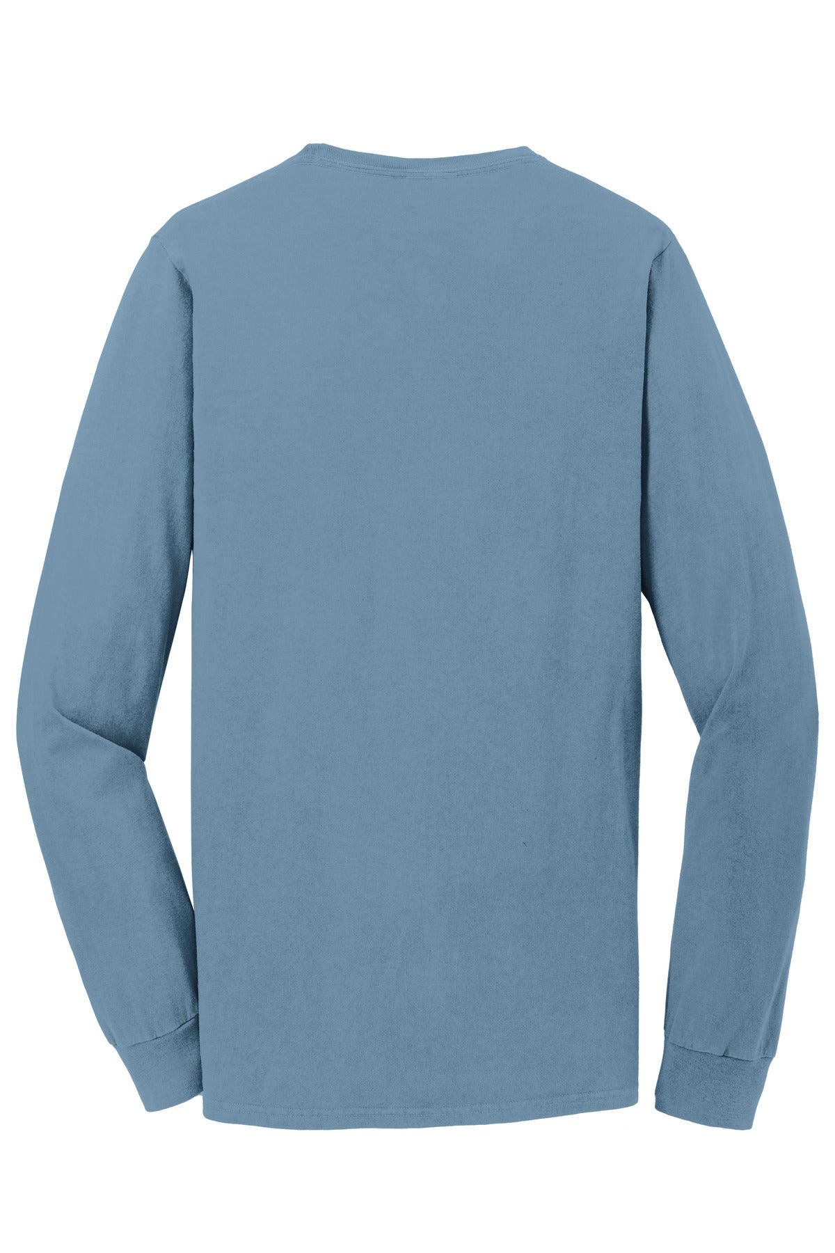Port & Company Men's Beach Wash Garment-Dyed Long Sleeve Pocket Tee Mens Apparel Shirts & Tops