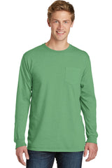 Port & Company Men's Beach Wash Garment-Dyed Long Sleeve Pocket Tee Mens Apparel Shirts & Tops