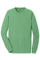 Port & Company Men's Beach Wash Garment-Dyed Long Sleeve Pocket Tee Mens Apparel Shirts & Tops