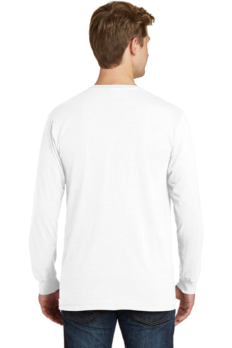 Port & Company Men's Beach Wash Garment-Dyed Long Sleeve Pocket Tee Mens Apparel Shirts & Tops