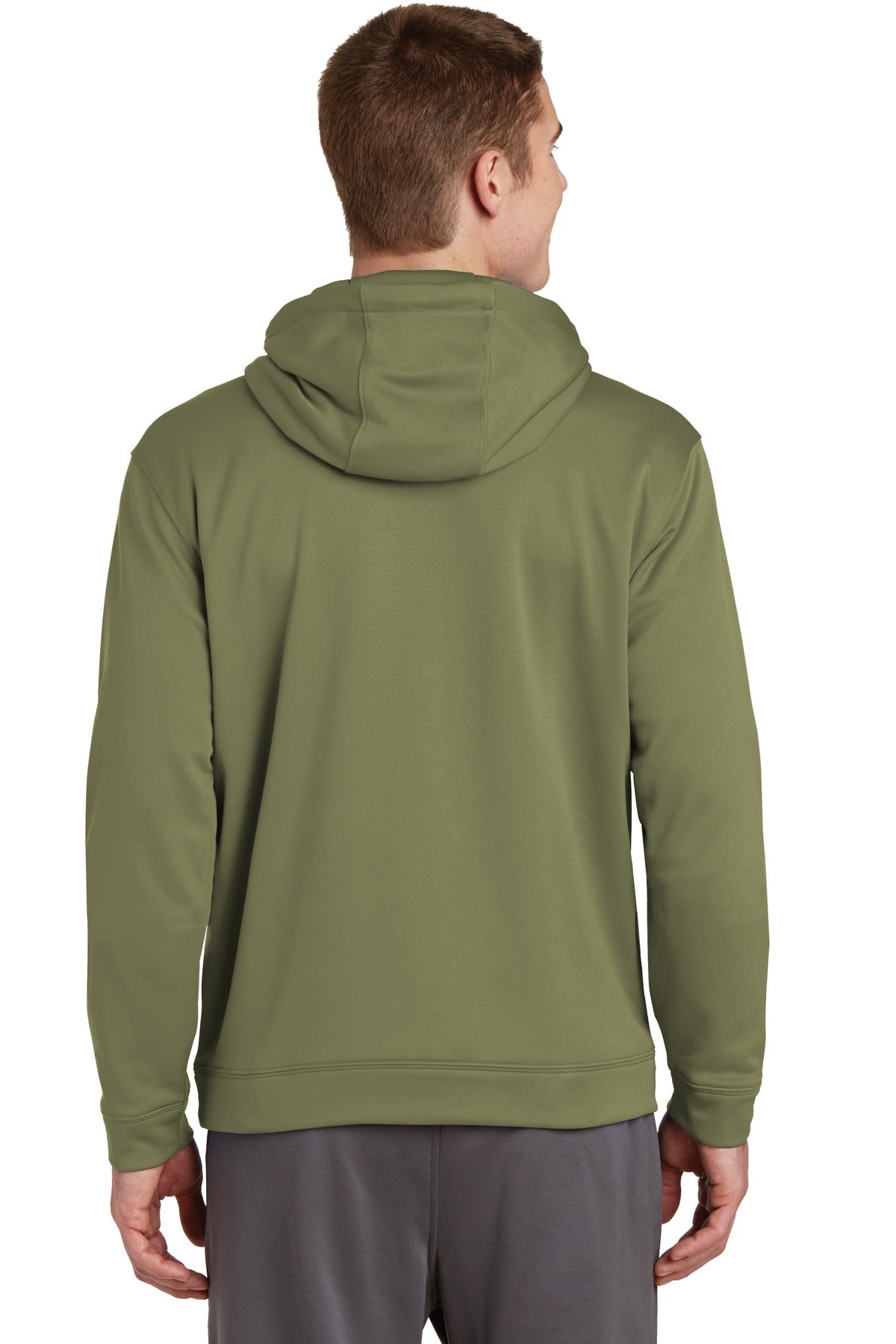 Sport-Tek Men's Sport-Wick Fleece Hooded Pullover