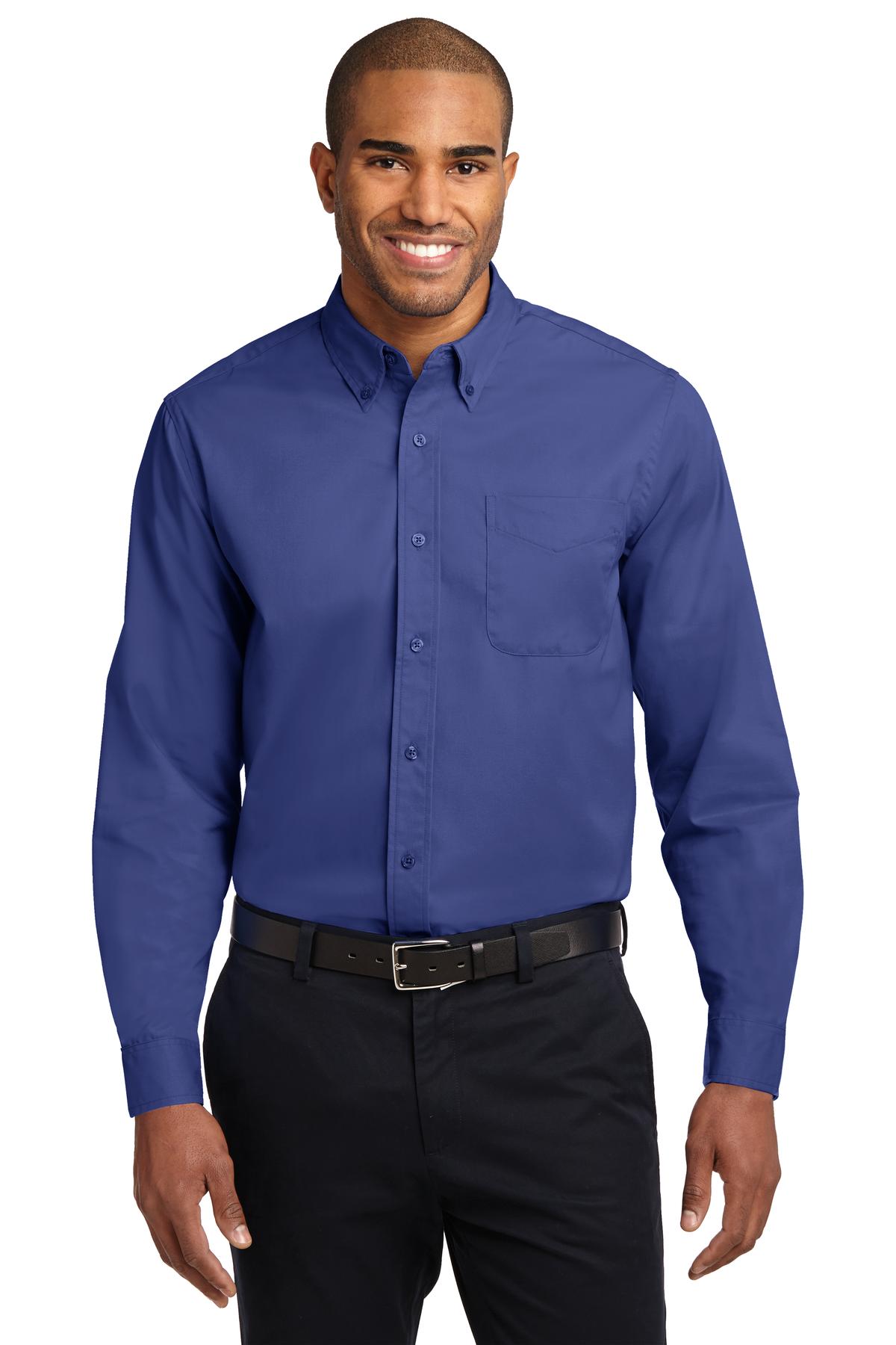 Port Authority Men's Tall Long Sleeve Easy Care Shirt Port Authority