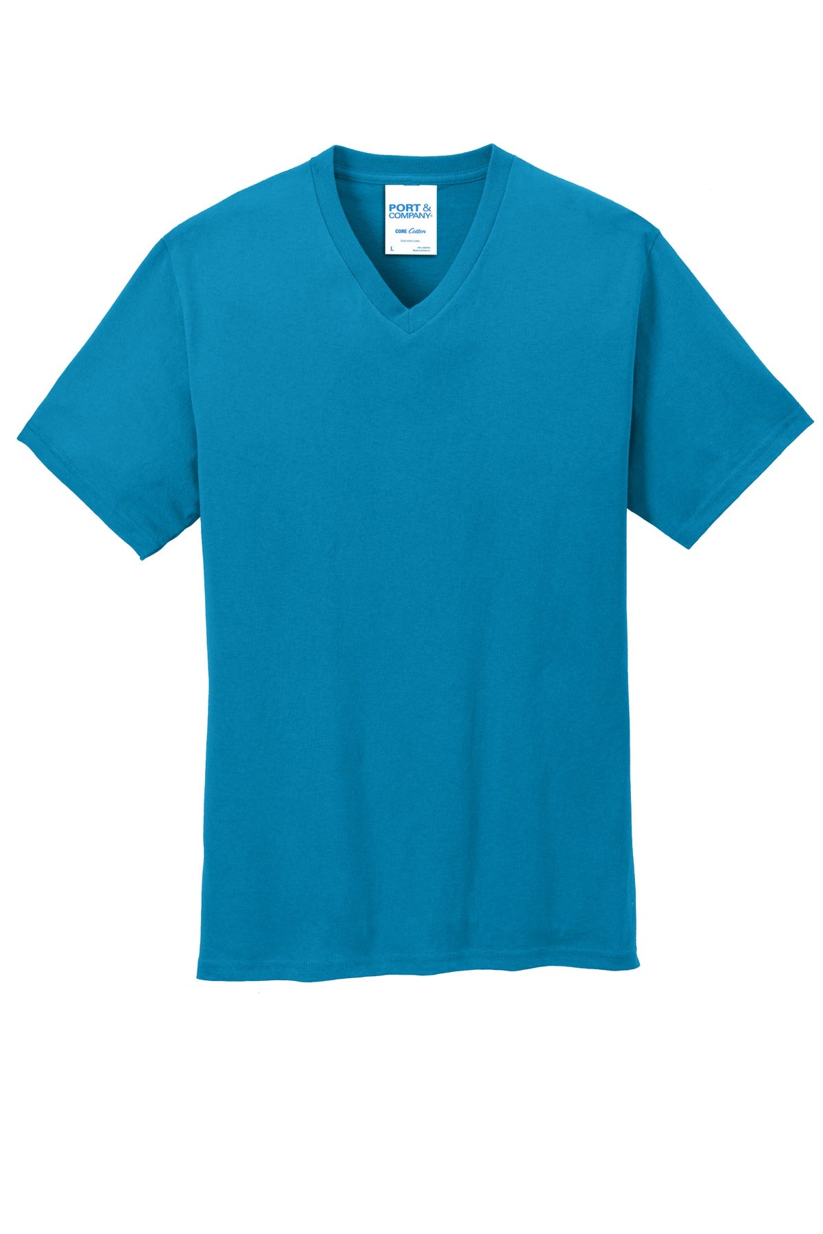Port & Company - Men's Core Cotton V-Neck Tee