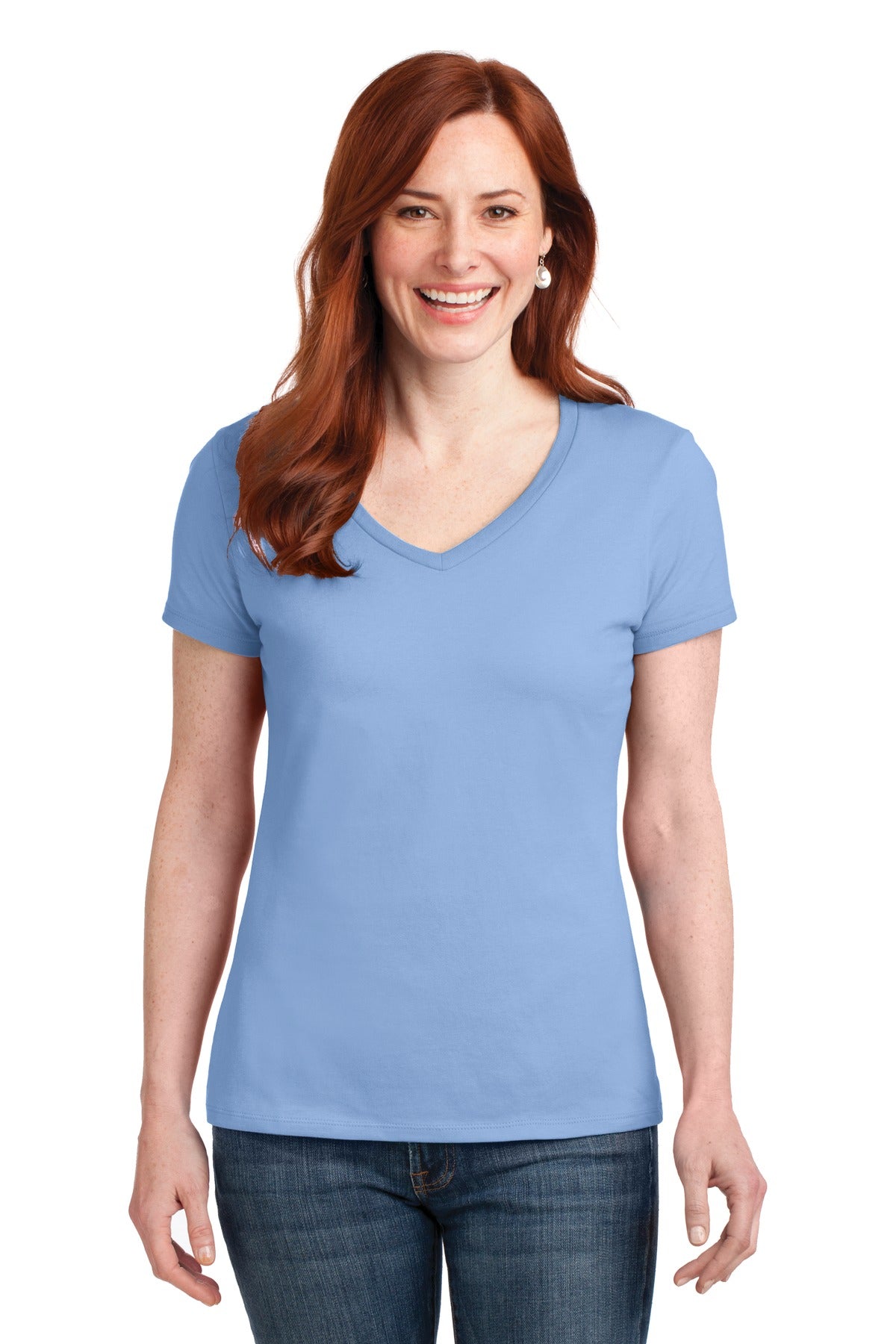 Hanes Women's Perfect-T Cotton V-Neck T-Shirt