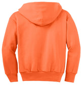 Port & Company - Youth Core Fleece Full-Zip Hooded Sweatshirt Youth Apparel Hoodies & Sweatshirts