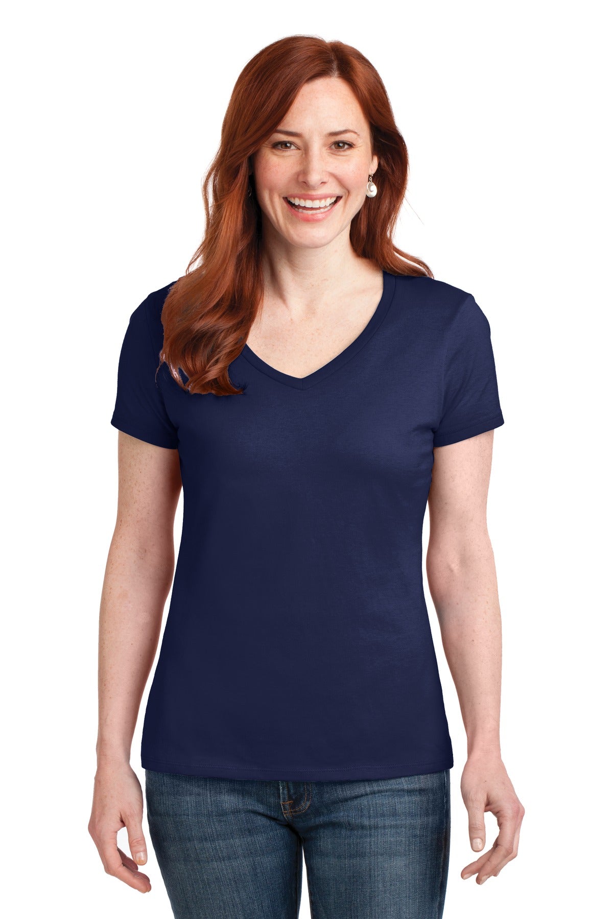 Hanes Women's Perfect-T Cotton V-Neck T-Shirt