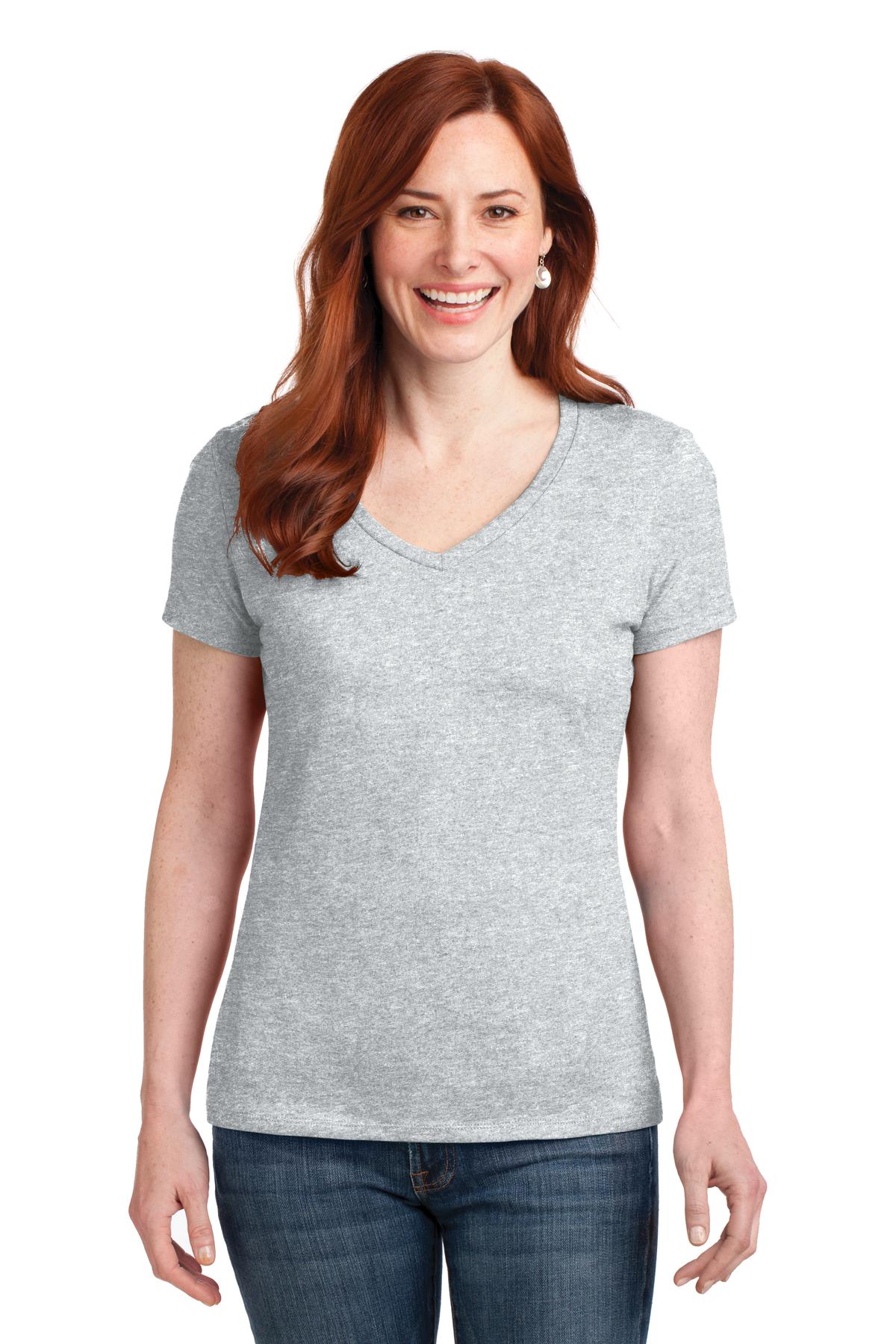 Hanes Women's Perfect-T Cotton V-Neck T-Shirt