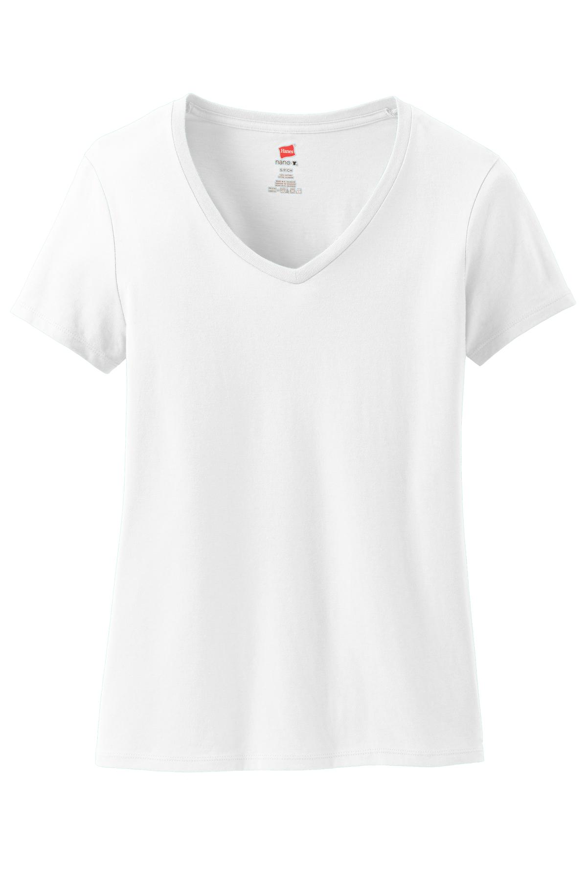 Hanes Women's Perfect-T Cotton V-Neck T-Shirt
