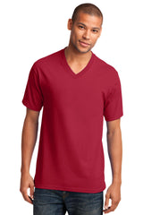 Port & Company - Men's Core Cotton V-Neck Tee
