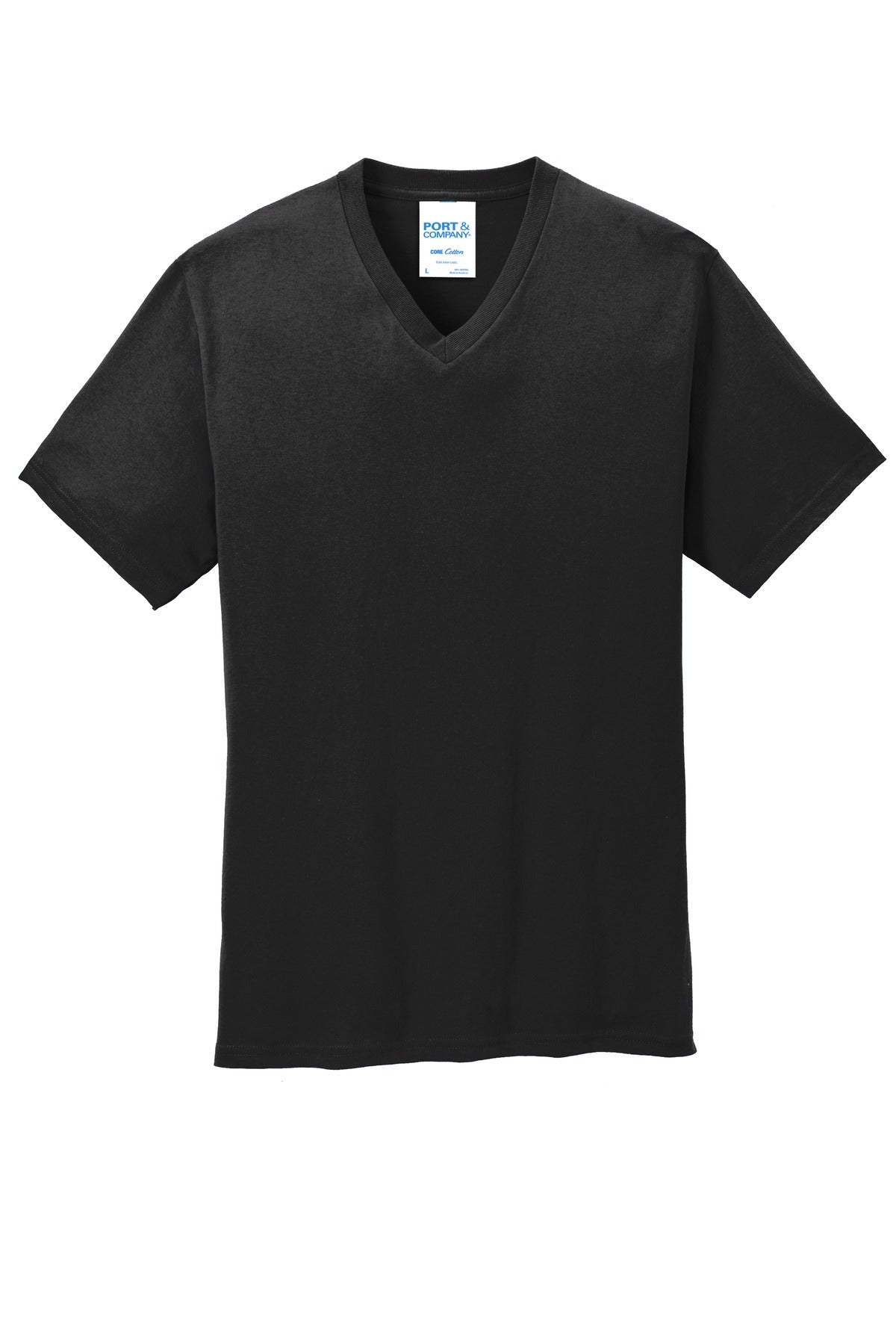 Port & Company - Men's Core Cotton V-Neck Tee