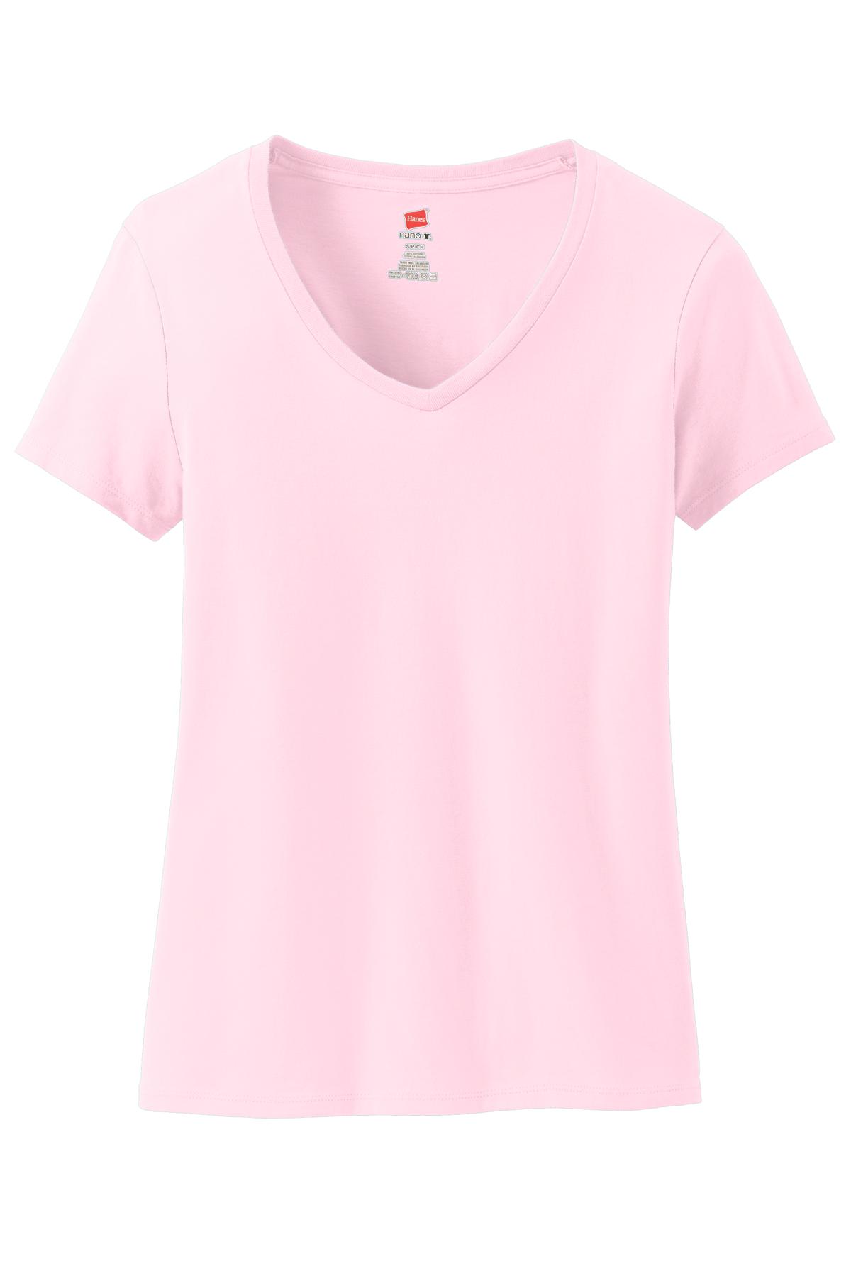 Hanes Women's Perfect-T Cotton V-Neck T-Shirt