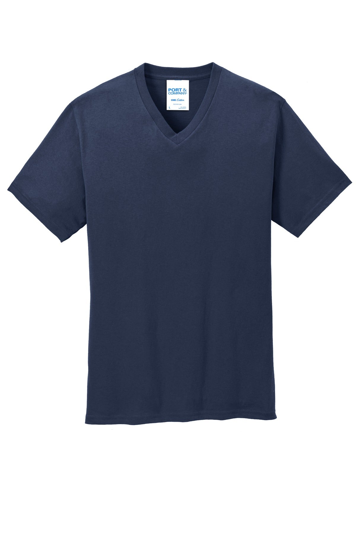Port & Company - Men's Core Cotton V-Neck Tee