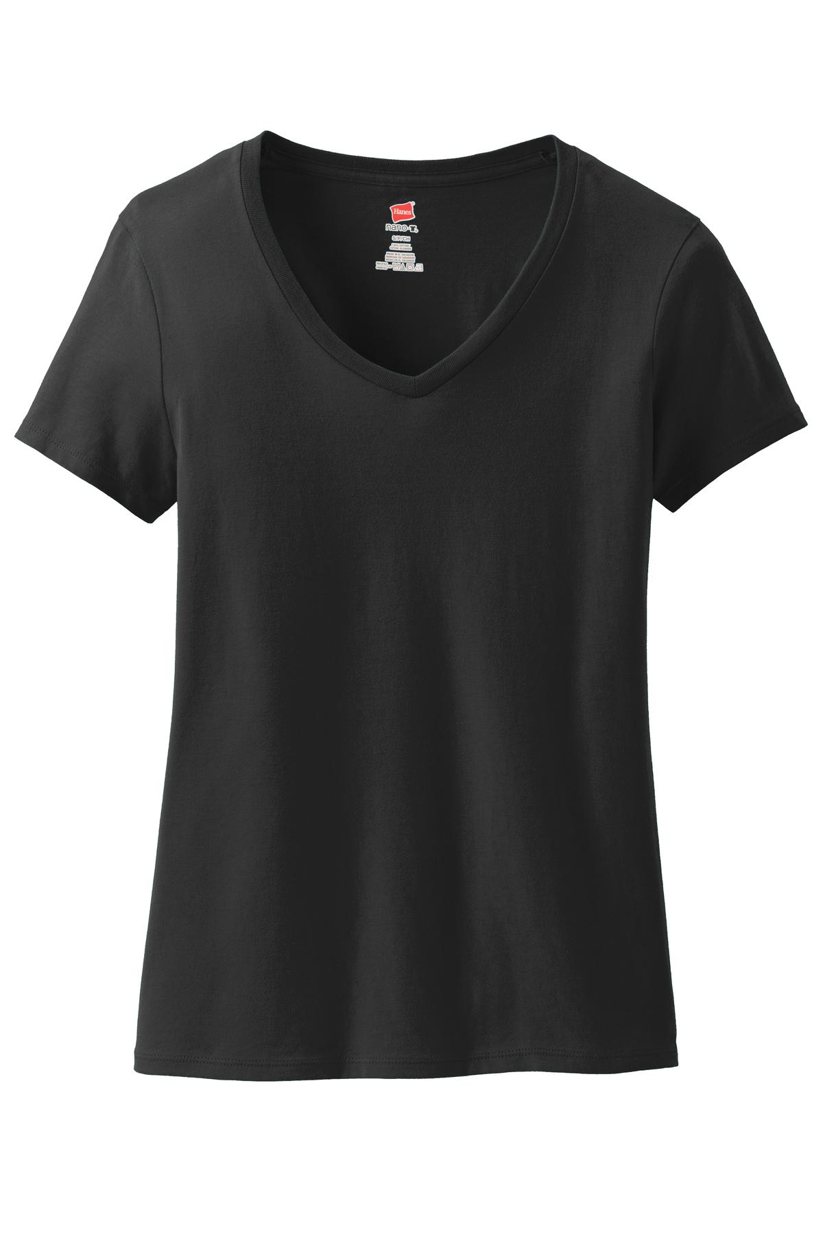 Hanes Women's Perfect-T Cotton V-Neck T-Shirt