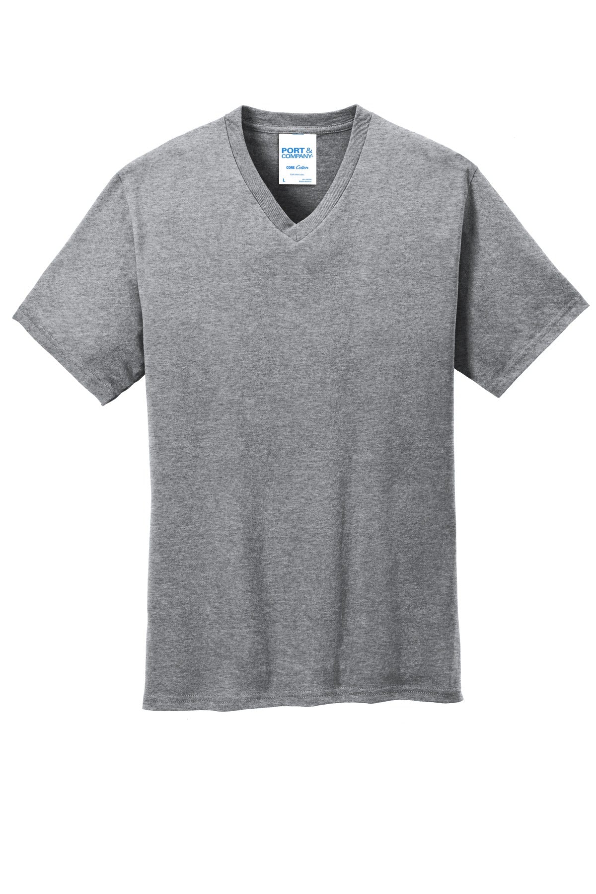 Port & Company - Men's Core Cotton V-Neck Tee