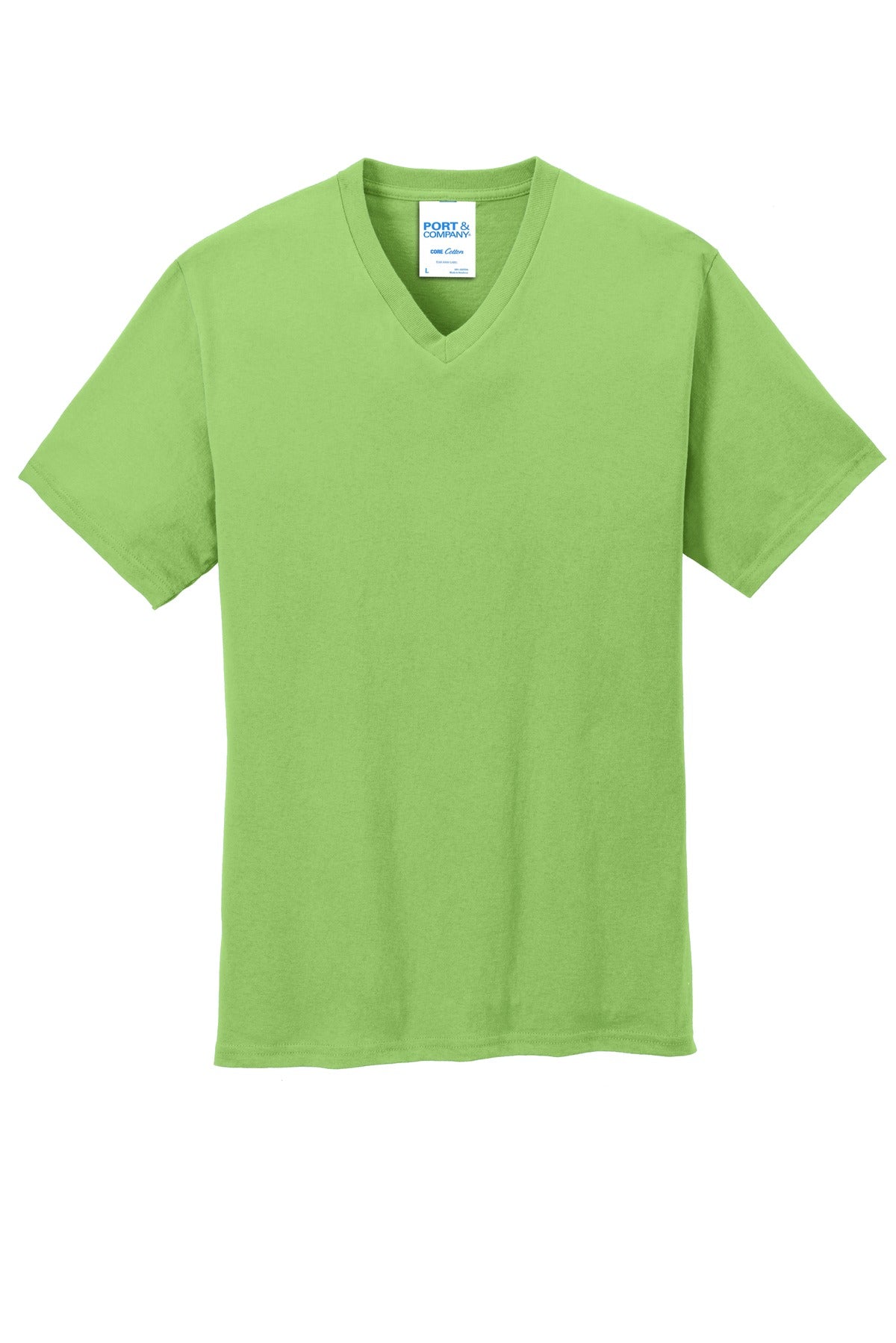 Port & Company - Men's Core Cotton V-Neck Tee