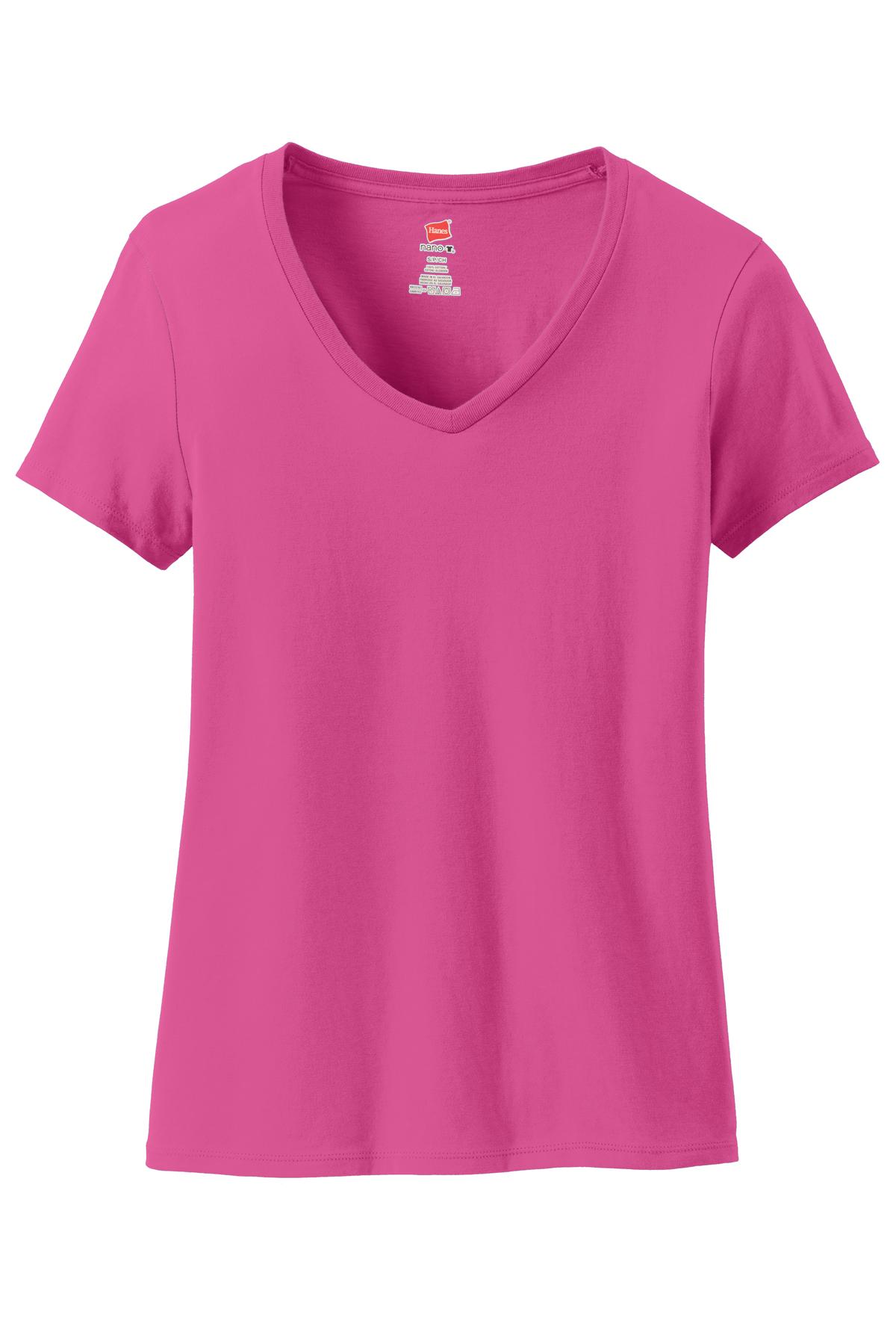Hanes Women's Perfect-T Cotton V-Neck T-Shirt