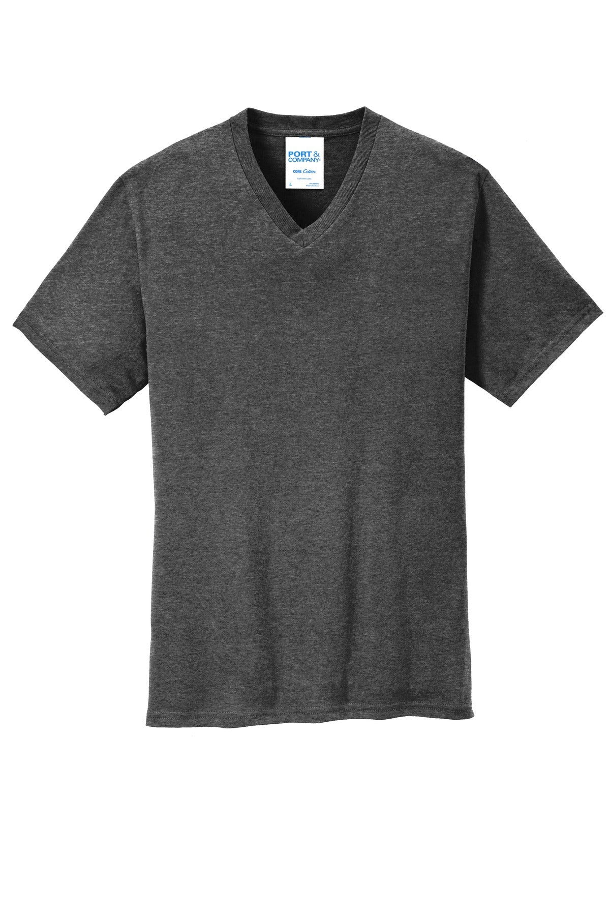 Port & Company - Men's Core Cotton V-Neck Tee