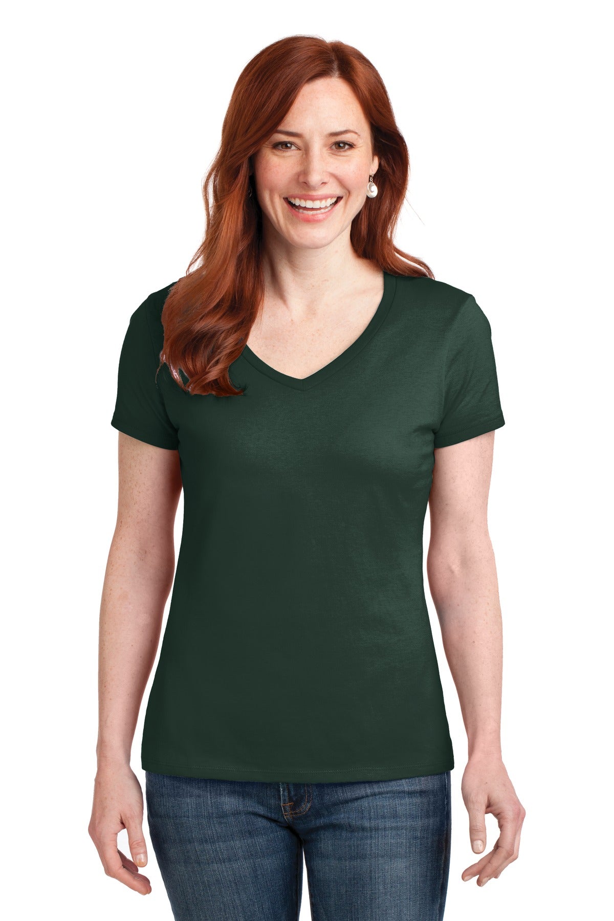 Hanes Women's Perfect-T Cotton V-Neck T-Shirt