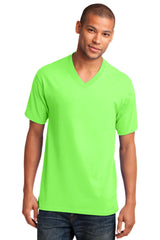 Port & Company - Men's Core Cotton V-Neck Tee