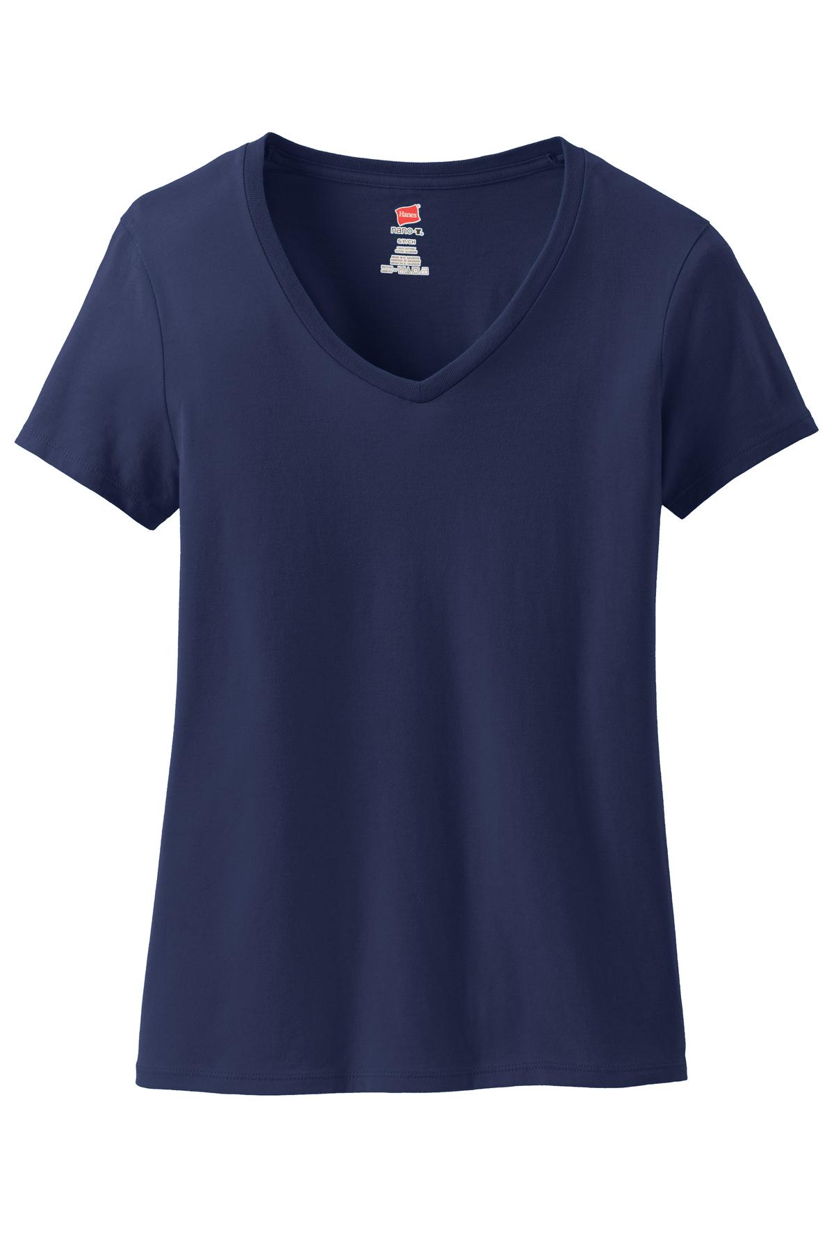Hanes Women's Perfect-T Cotton V-Neck T-Shirt
