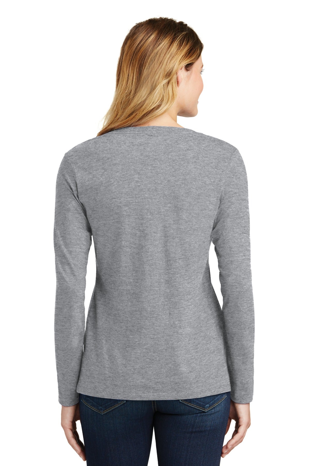 Port & Company - Women's Long Sleeve Fan Favorite V-Neck Tee Womens Apparel Shirts & Tops