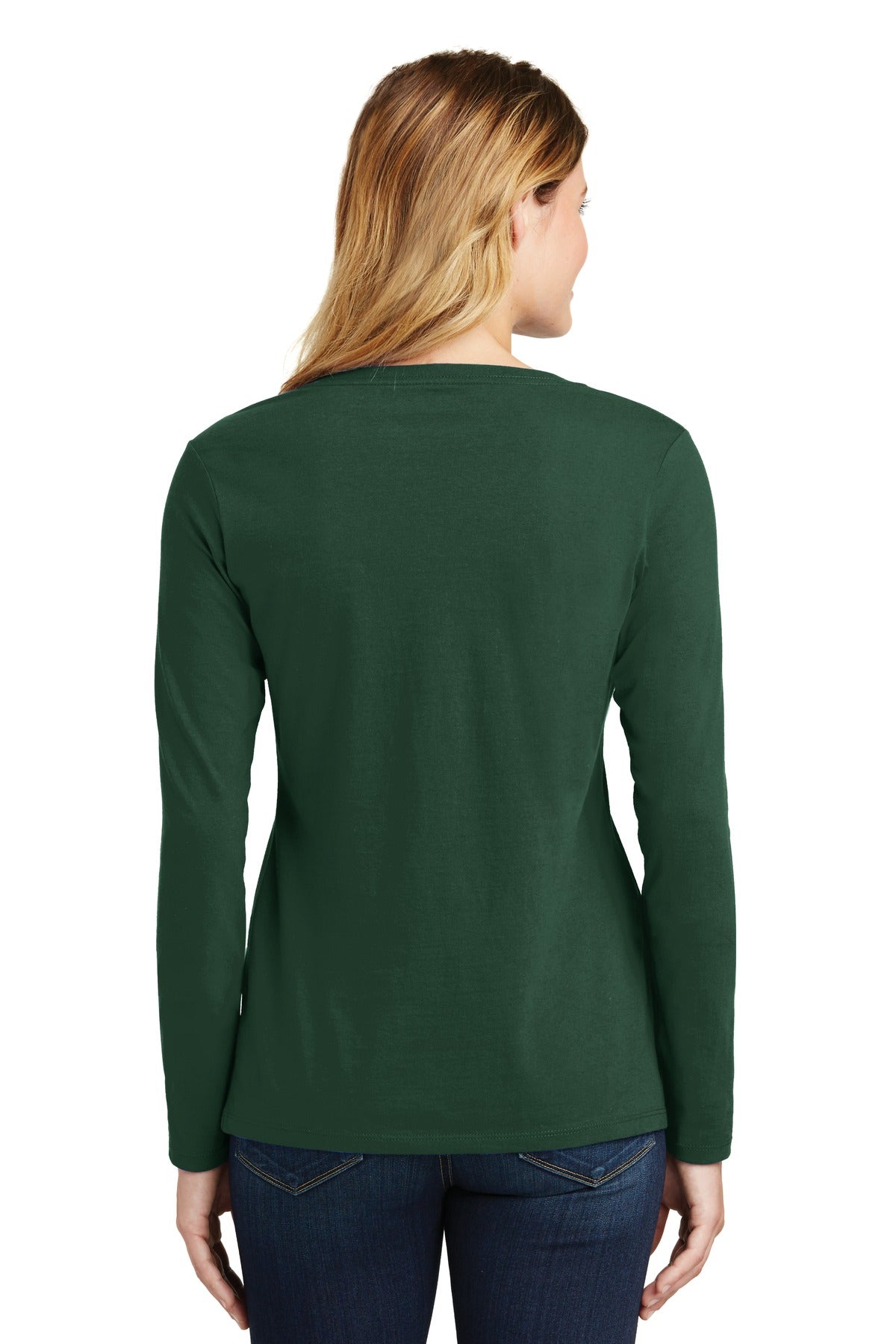 Port & Company - Women's Long Sleeve Fan Favorite V-Neck Tee Womens Apparel Shirts & Tops