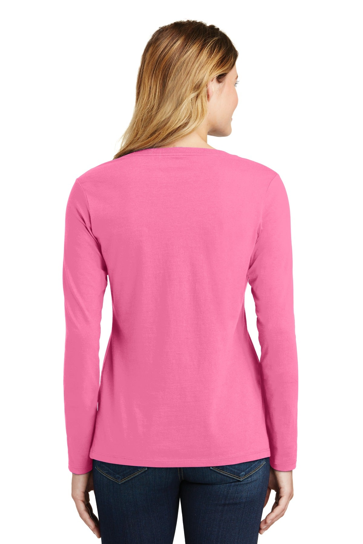 Port & Company - Women's Long Sleeve Fan Favorite V-Neck Tee Womens Apparel Shirts & Tops