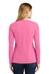 Port & Company - Women's Long Sleeve Fan Favorite V-Neck Tee Womens Apparel Shirts & Tops