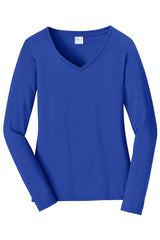 Port & Company - Women's Long Sleeve Fan Favorite V-Neck Tee Womens Apparel Shirts & Tops
