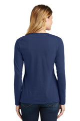 Port & Company - Women's Long Sleeve Fan Favorite V-Neck Tee Womens Apparel Shirts & Tops