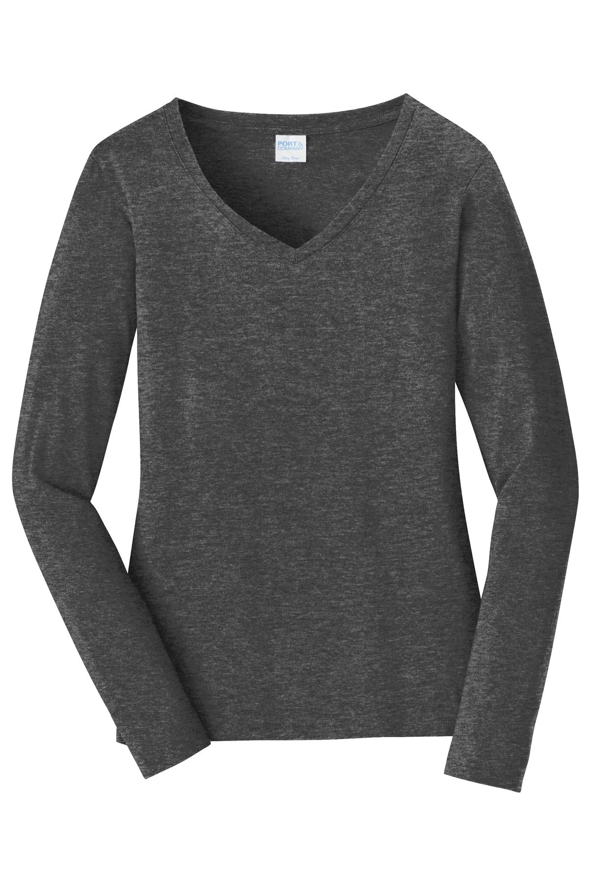 Port & Company - Women's Long Sleeve Fan Favorite V-Neck Tee Womens Apparel Shirts & Tops