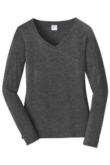 Port & Company - Women's Long Sleeve Fan Favorite V-Neck Tee Womens Apparel Shirts & Tops