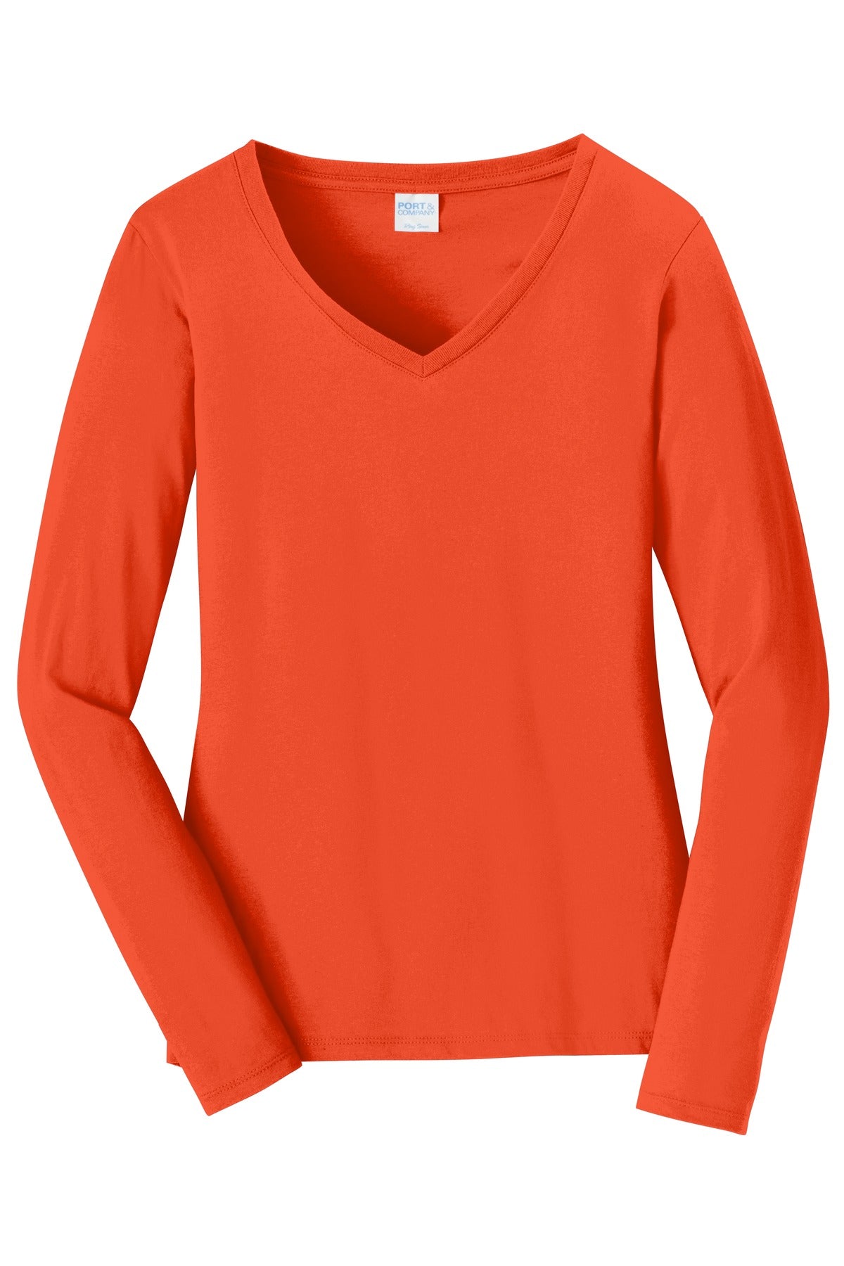 Port & Company - Women's Long Sleeve Fan Favorite V-Neck Tee Womens Apparel Shirts & Tops