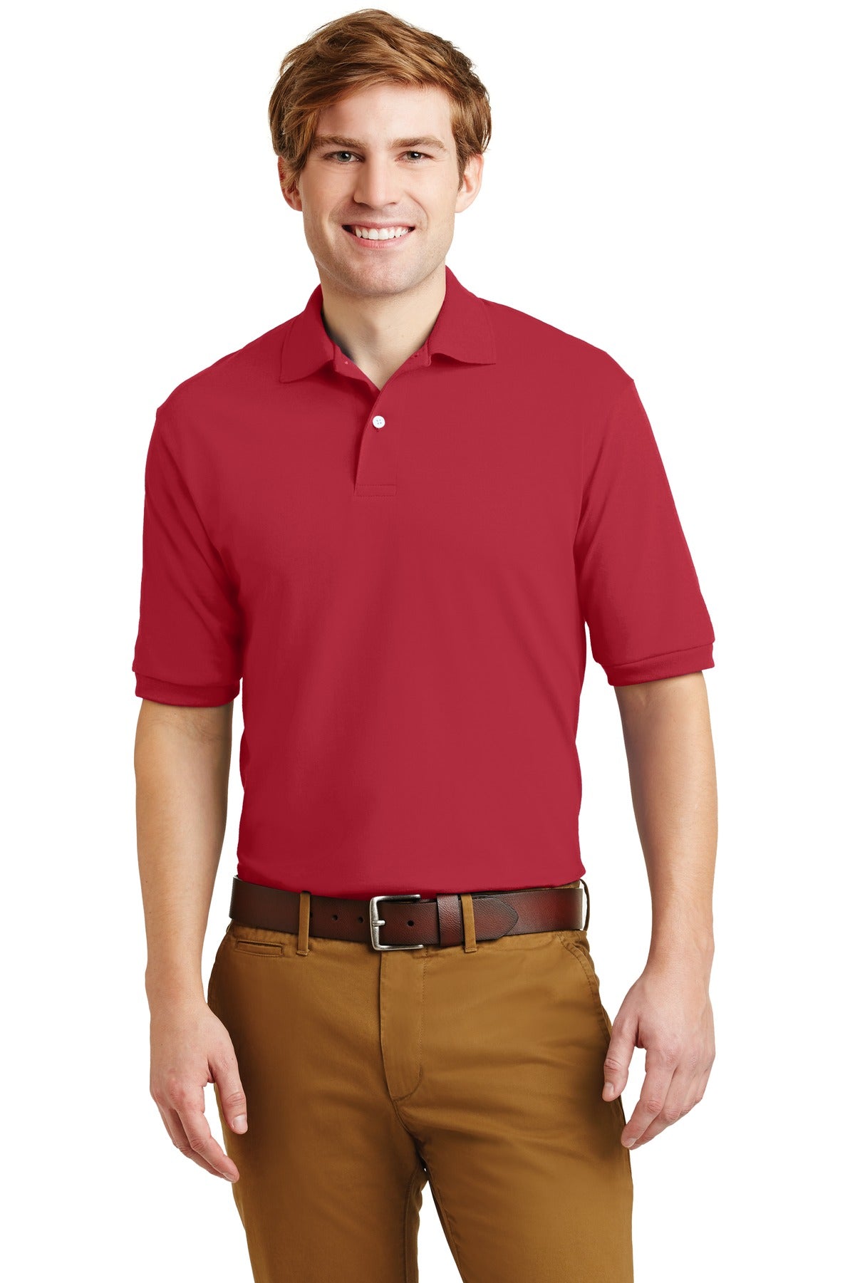 Jerzees Men's - SpotShield 5.4-Ounce Jersey Knit Sport Shirt. 437M JERZEES