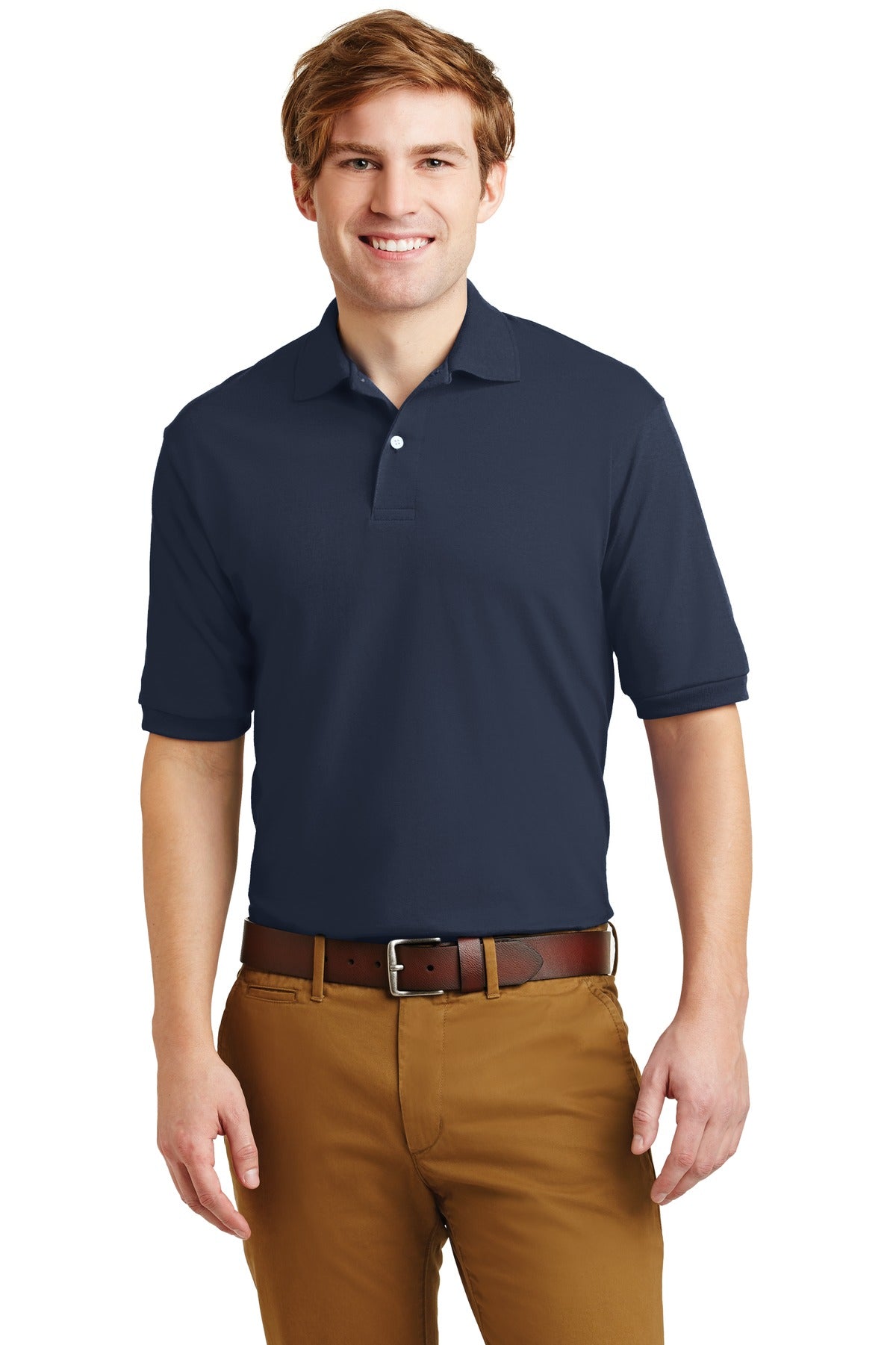 Jerzees Men's - SpotShield 5.4-Ounce Jersey Knit Sport Shirt. 437M JERZEES