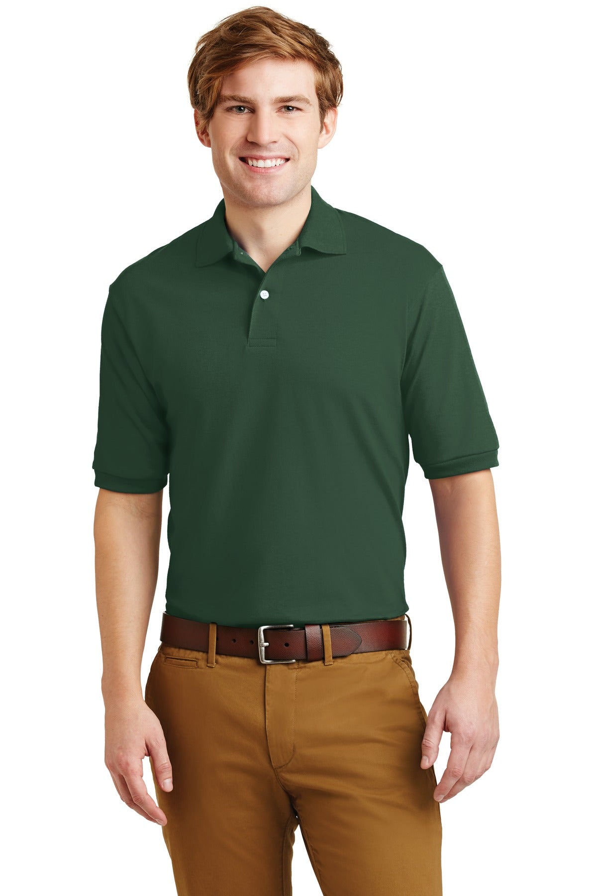 Jerzees Men's - SpotShield 5.4-Ounce Jersey Knit Sport Shirt. 437M JERZEES
