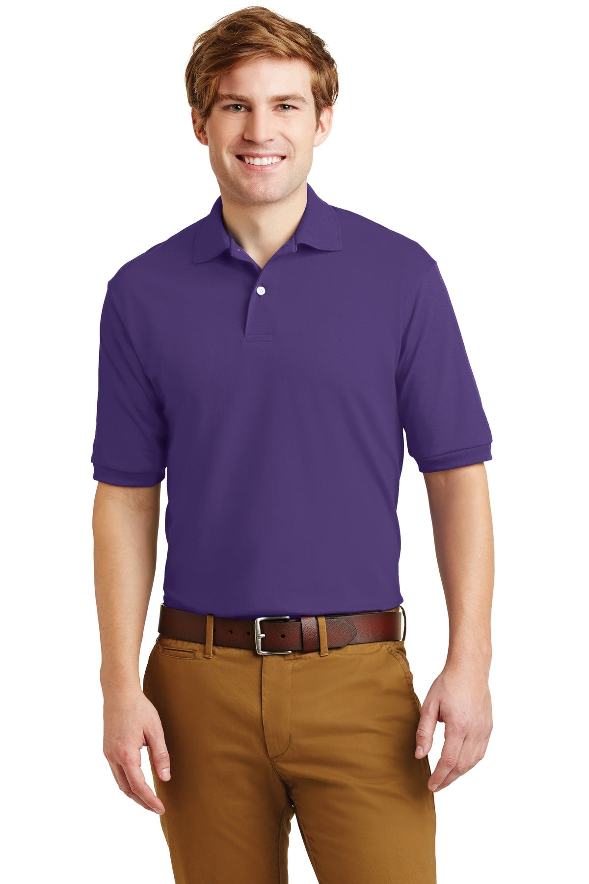 Jerzees Men's - SpotShield 5.4-Ounce Jersey Knit Sport Shirt. 437M JERZEES
