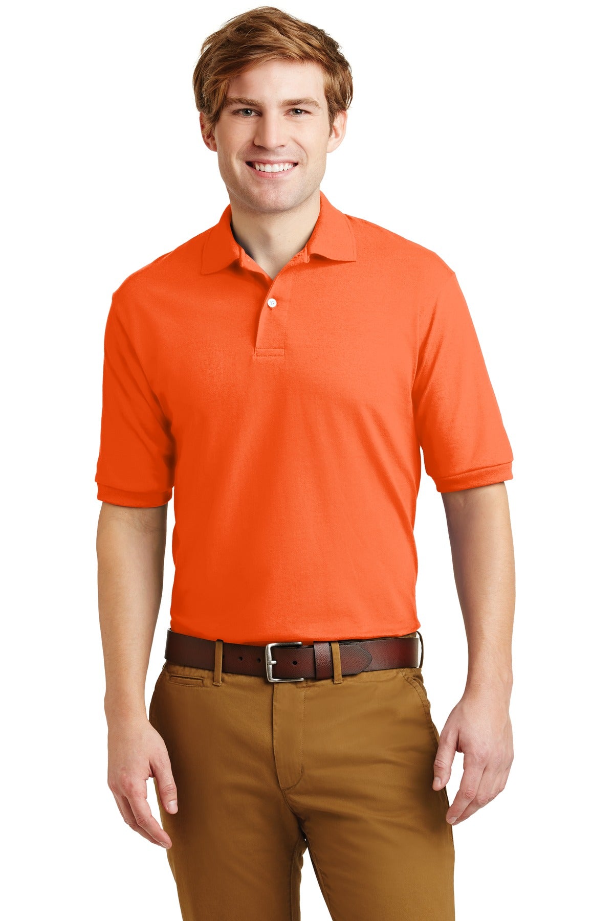 Jerzees Men's - SpotShield 5.4-Ounce Jersey Knit Sport Shirt. 437M JERZEES