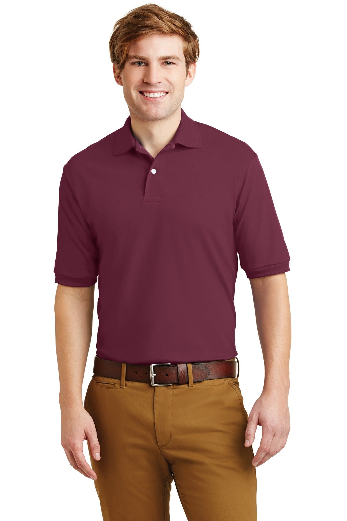 Jerzees Men's - SpotShield 5.4-Ounce Jersey Knit Sport Shirt. 437M JERZEES