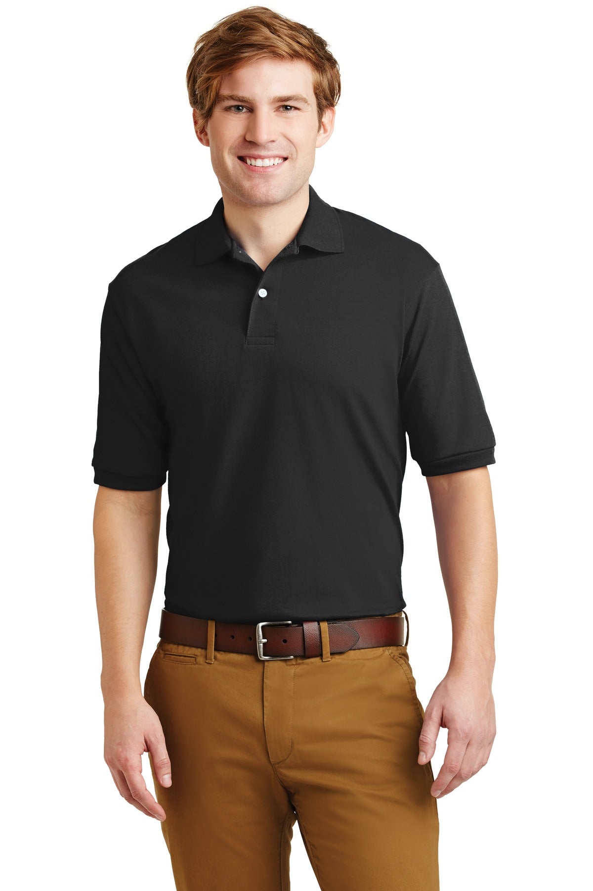Jerzees Men's - SpotShield 5.4-Ounce Jersey Knit Sport Shirt. 437M JERZEES