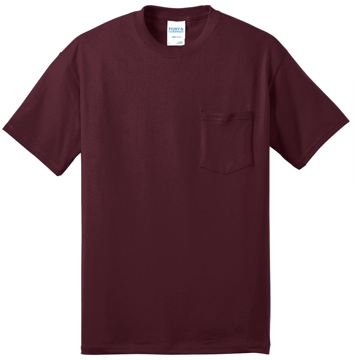 Port & Company Men's Tall Core Blend Pocket Tee Mens Apparel Shirts & Tops