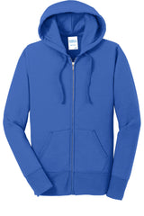 Port & Company Women's Core Fleece Full-Zip Hooded Sweatshirt