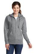 Port & Company Women's Core Fleece Full-Zip Hooded Sweatshirt