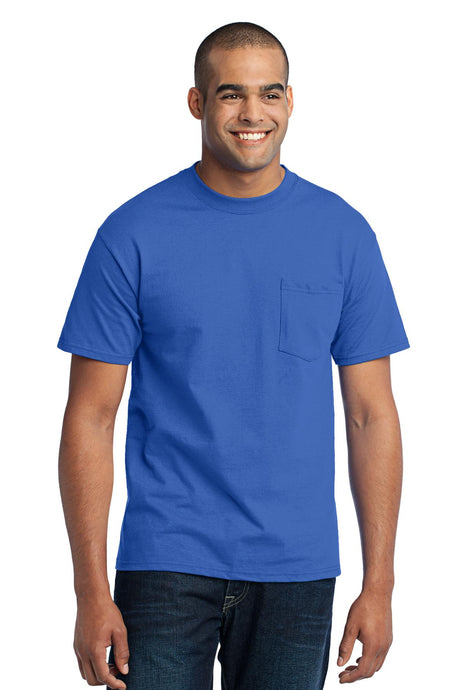 Port & Company Men's Tall Core Blend Pocket Tee Mens Apparel Shirts & Tops