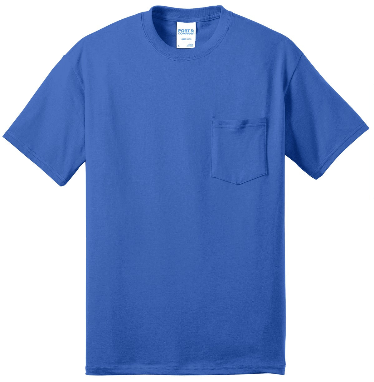 Port & Company Men's Tall Core Blend Pocket Tee Mens Apparel Shirts & Tops