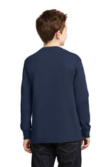 Port & Company - Youth Long Sleeve Core Cotton Tee Youth Apparel Shirts & Tops