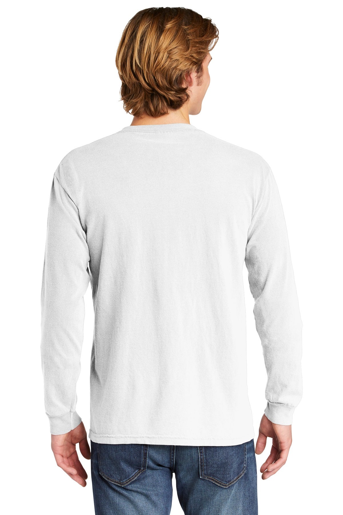 Comfort Colors Men's Heavyweight Ring Spun Long Sleeve Pocket Tee. 4410 Comfort Colors