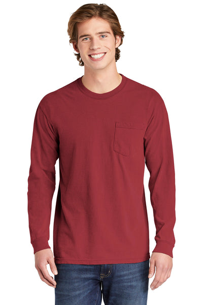 Comfort Colors Men's Heavyweight Ring Spun Long Sleeve Pocket Tee. 4410