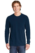 Comfort Colors Men's Heavyweight Ring Spun Long Sleeve Pocket Tee. 4410 Comfort Colors